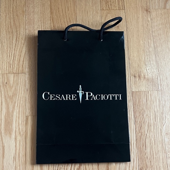 Cesare Paciotti Black Gift Bag - Picture 1 of 4